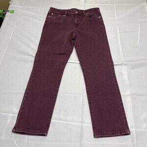 Lauren Ralph Lauren Women's Straight Leg Pants Size 10 Burgundy color!